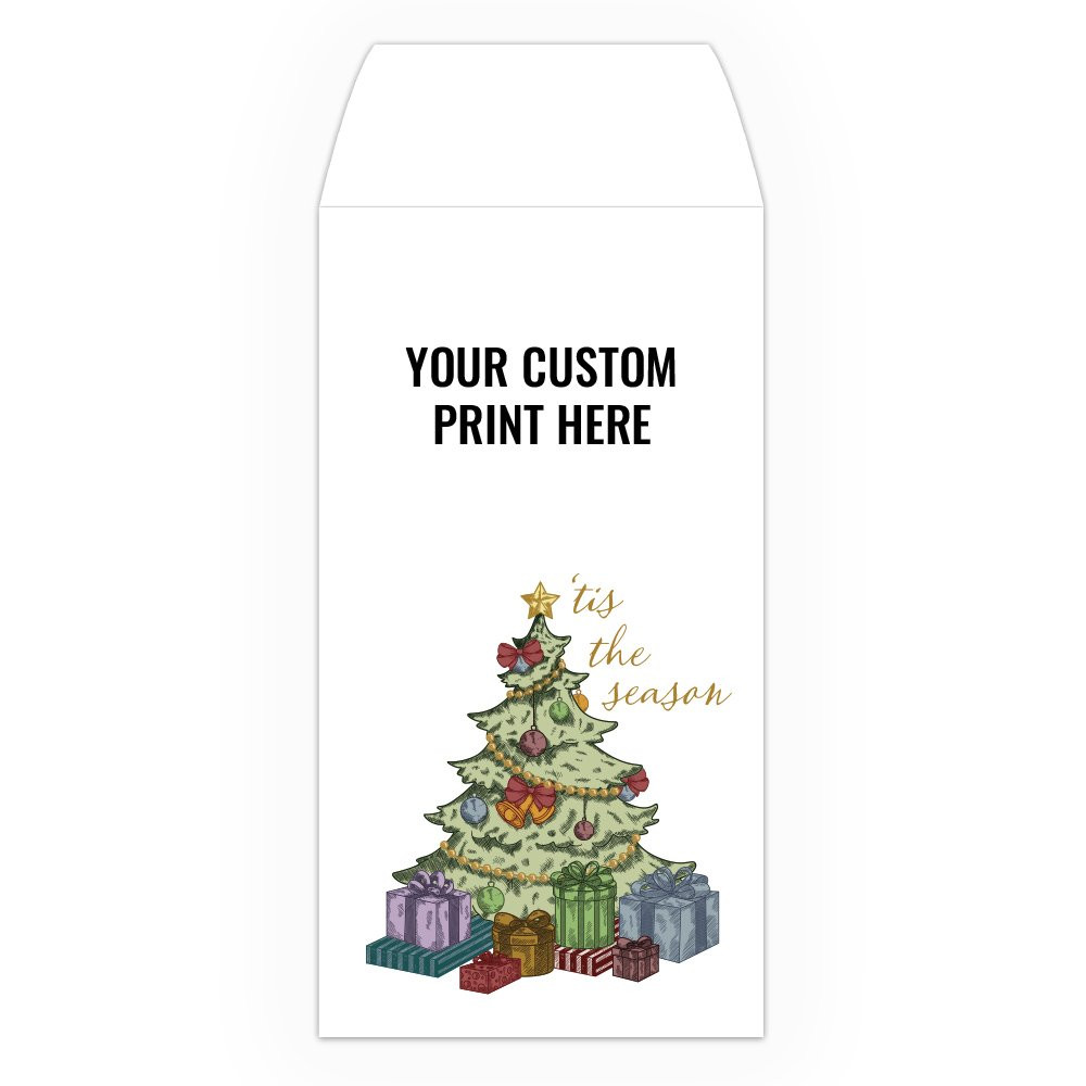 Full Color Pre-Designed Drive Up Envelope - 'Tis The Season - customized 