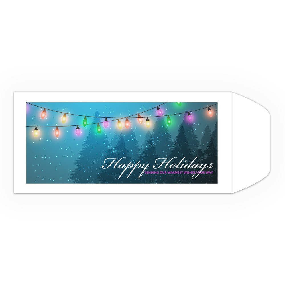 Full Color Pre-Designed Drive Up Envelope - Happy Holidays 
