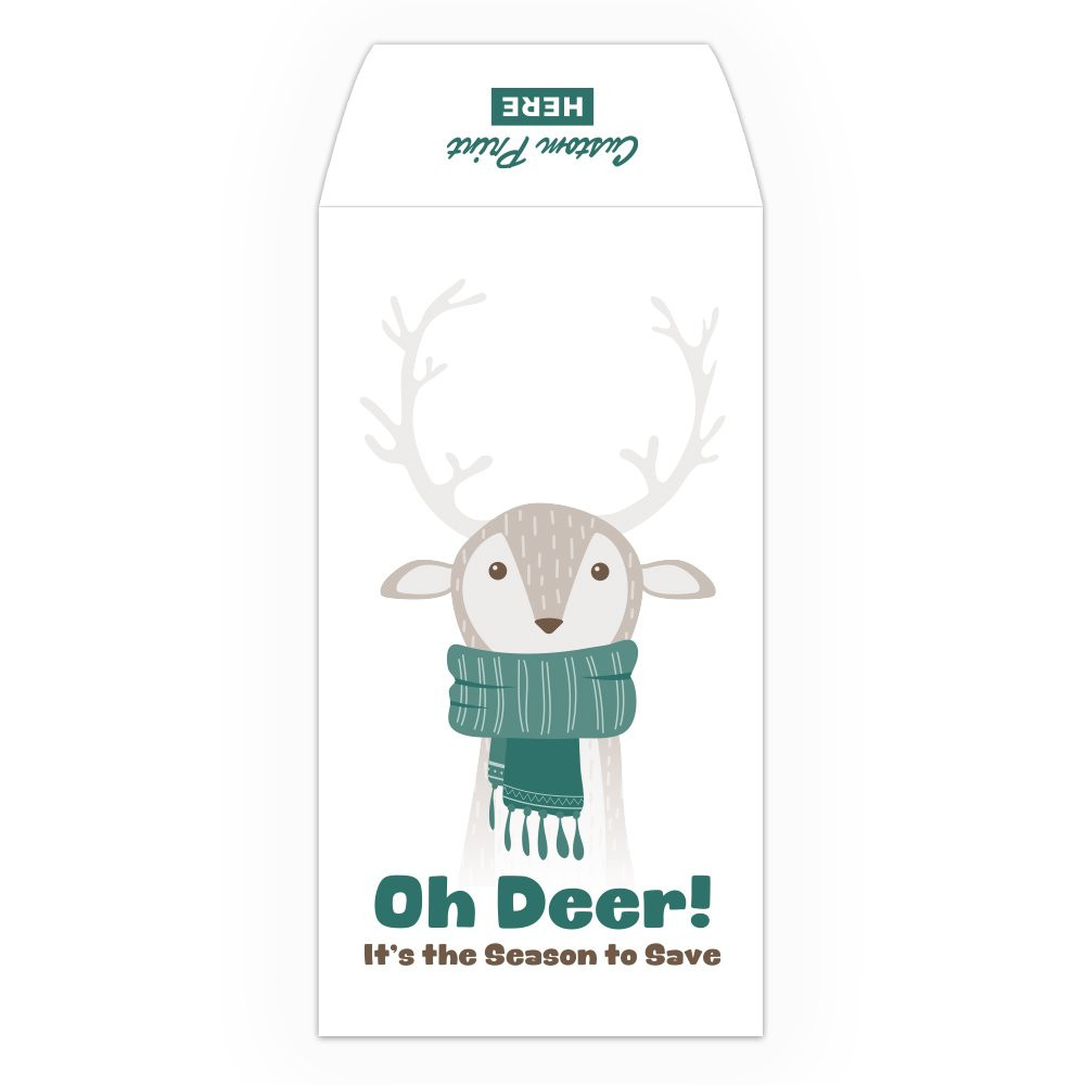 Season to Save - 2 Color Pre-Designed Drive Up Envelope - wide