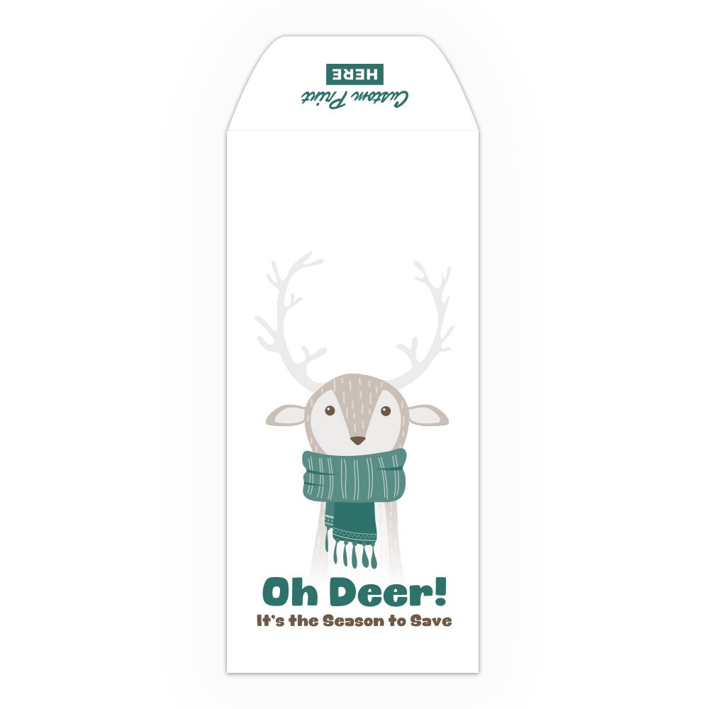 Season to Save - 2 Color Pre-Designed Drive Up Envelope - narrow