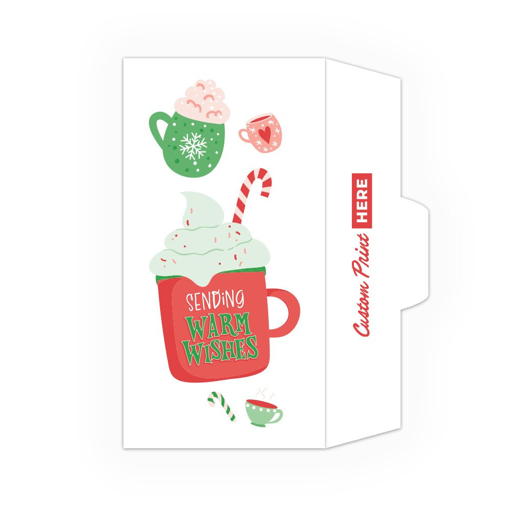 Sending Warm Wishes - 2 Color Pre-Designed Drive Up Envelope - right open