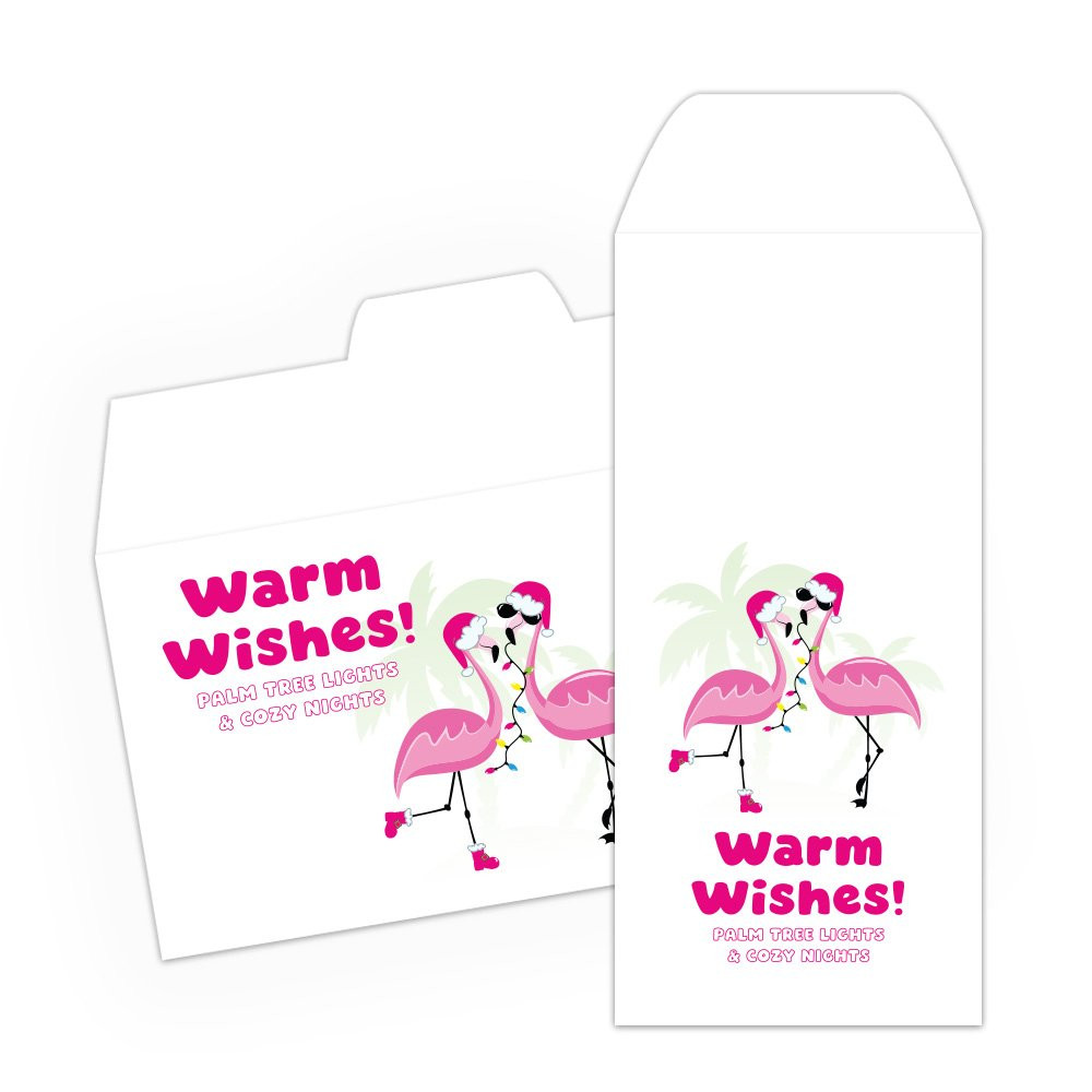 Palm Tree Lights - Full Color Pre-Designed Drive Up Envelope