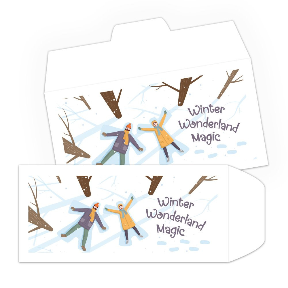 Winter Wonderland Magic - Full Color Pre-Designed Drive Up Envelope