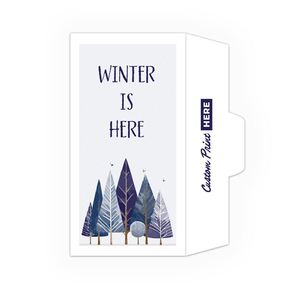 Winter Is Here - Open Side: Custom Imprint - Full Color Pre-Designed Drive Up Envelope 