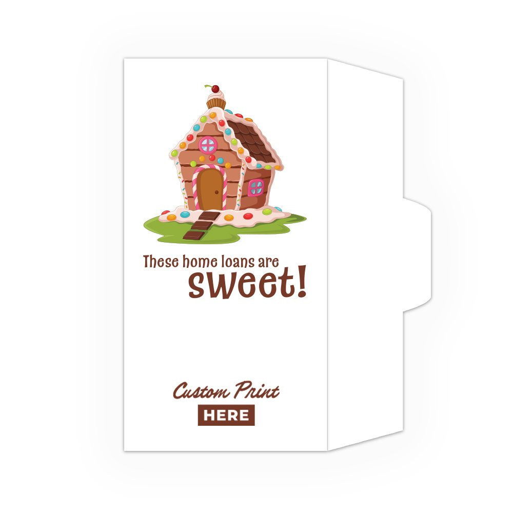 Gingerbread Home Loans - Open Side: Custom Imprint - Full Color Pre-Designed Drive Up Envelope