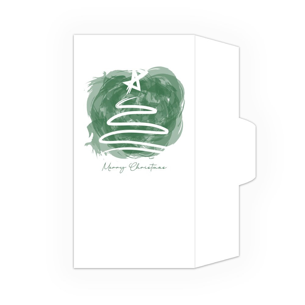  Drive Up Envelope - Merry Christmas Brushstroke - 1-Color Design options