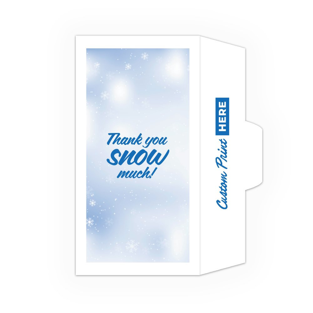 Drive Up Envelope - Thank You Snow Much - 1-Color Design options