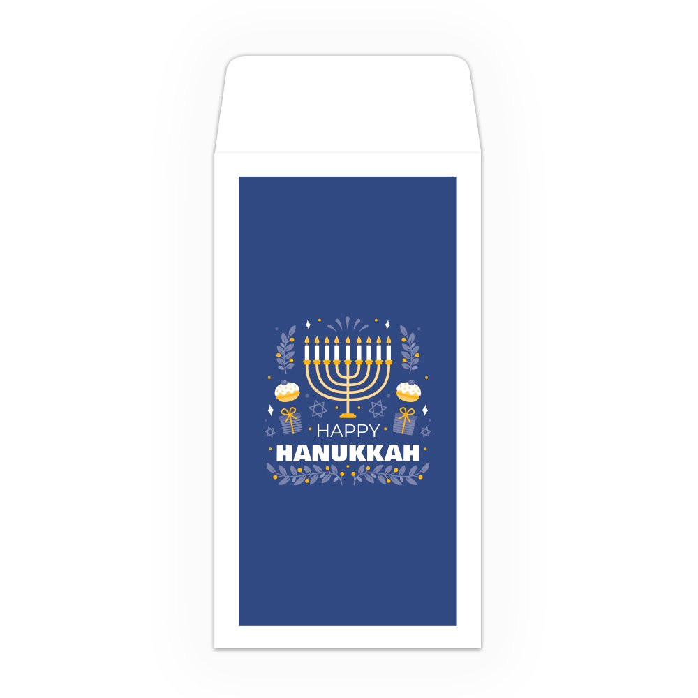 Drive Up Envelope - Happy Hanukkah - 2-Color Design options