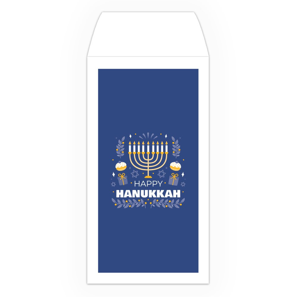 Drive Up Envelope - Happy Hanukkah - 2-Color Design options