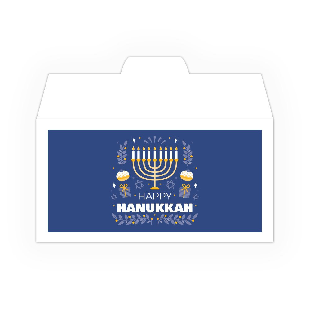 Drive Up Envelope - Happy Hanukkah - 2-Color Design options