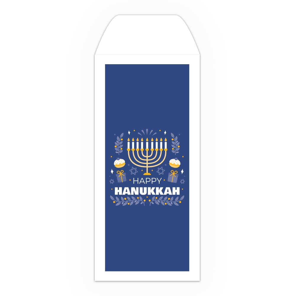 Drive Up Envelope - Happy Hanukkah - 2-Color Design options