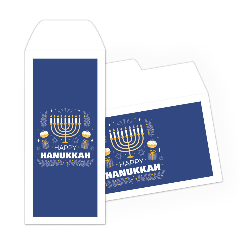 Drive Up Envelope - Happy Hanukkah - 2-Color Design hero
