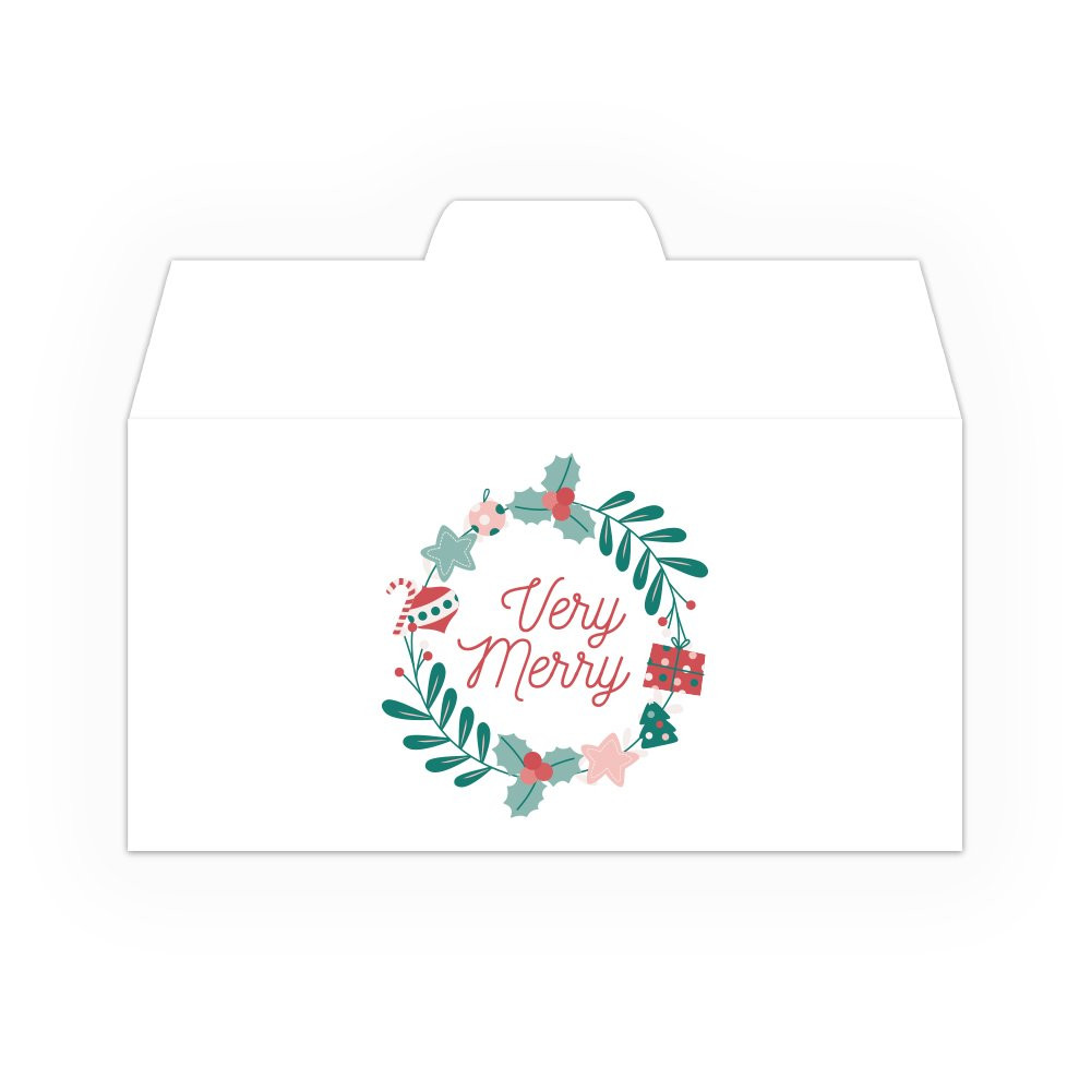 Drive Up Envelope - Very Merry - 2-Color Design options