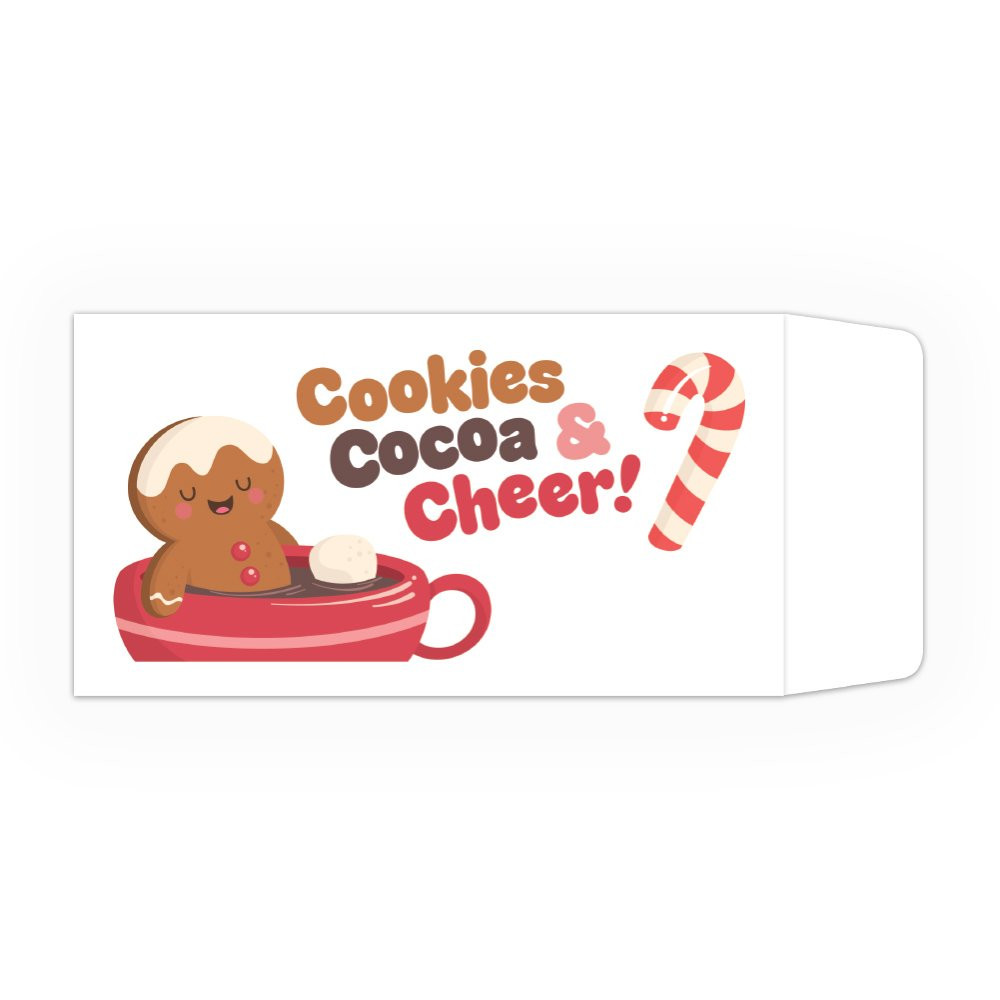 Drive Up Envelope - Cookies, Cocoa and Cheer - Full Color Design options