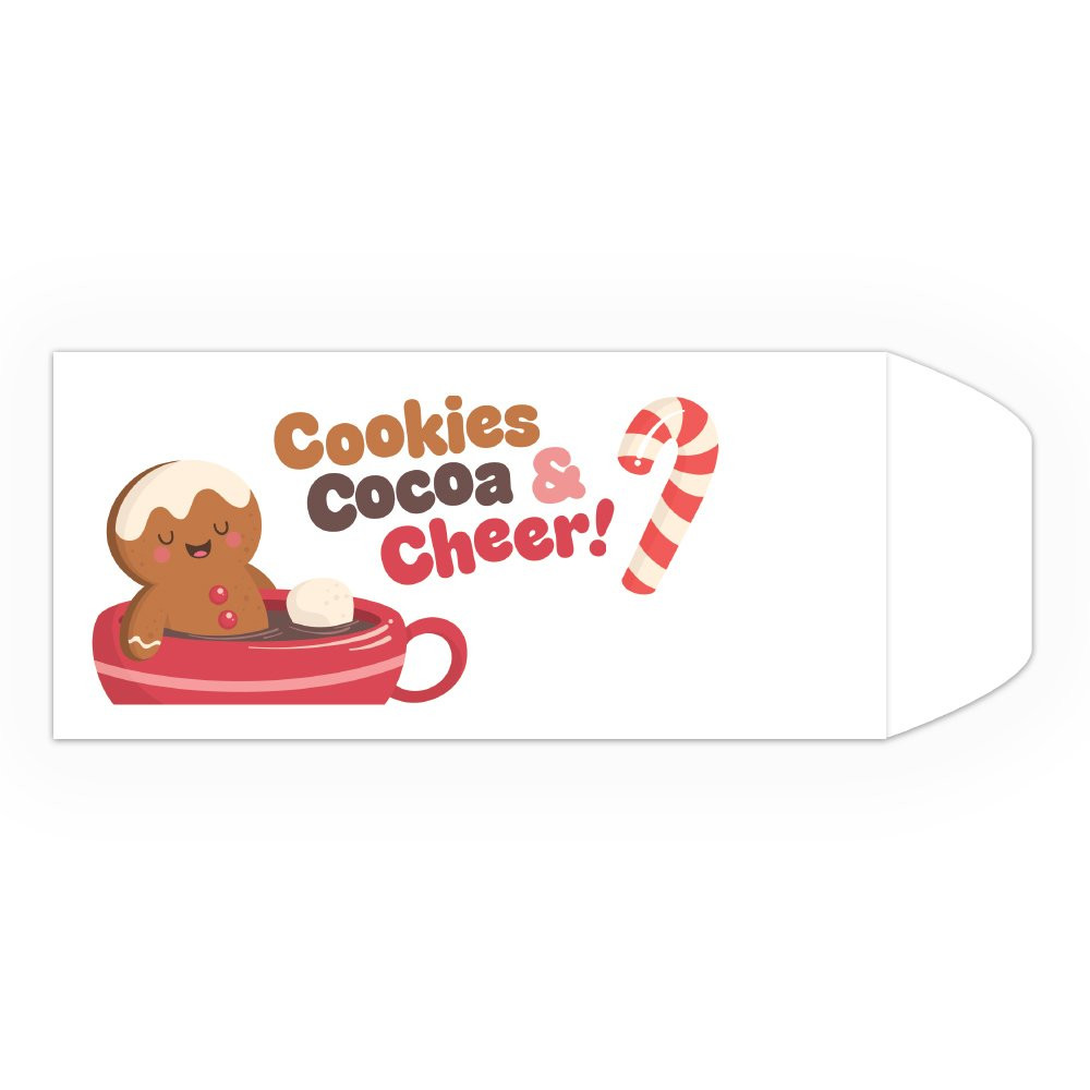 Drive Up Envelope - Cookies, Cocoa and Cheer - Full Color Design options