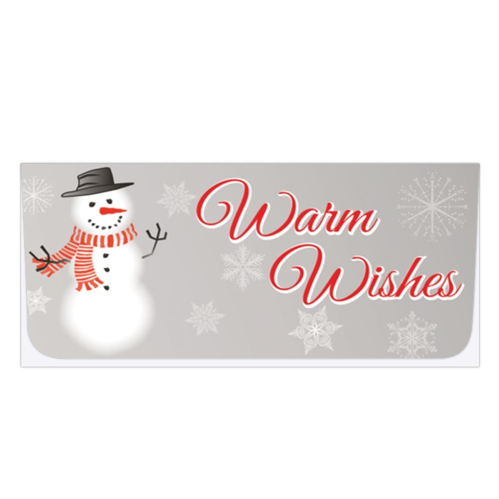 Holiday Currency Envelopes - Warm Wishes - Snowman