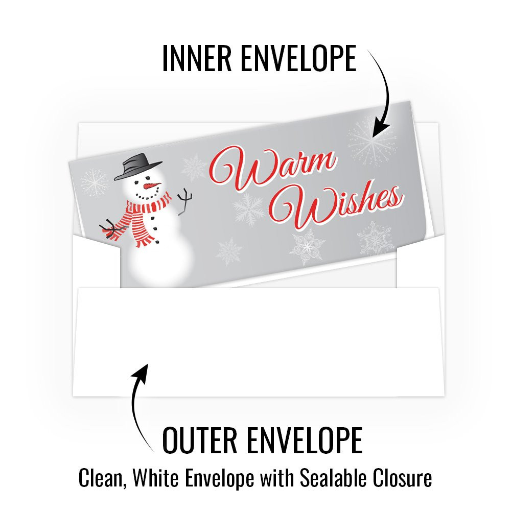 Snowman - 250 inners/250 outer envelopes