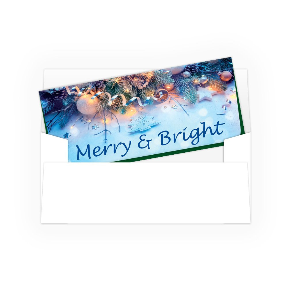 Currency Envelopes - Merry & Bright - 250 inners/250 outers