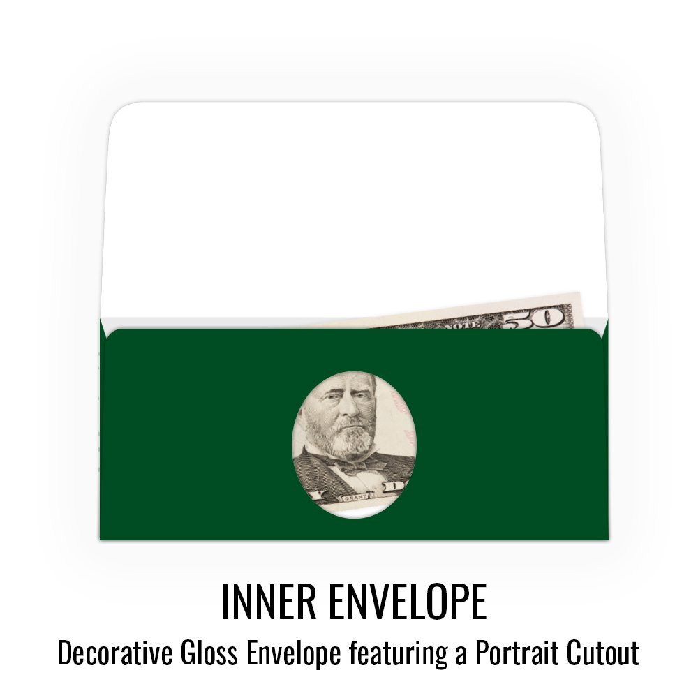 Currency Envelopes - Merry & Bright - 250 inners/250 outers