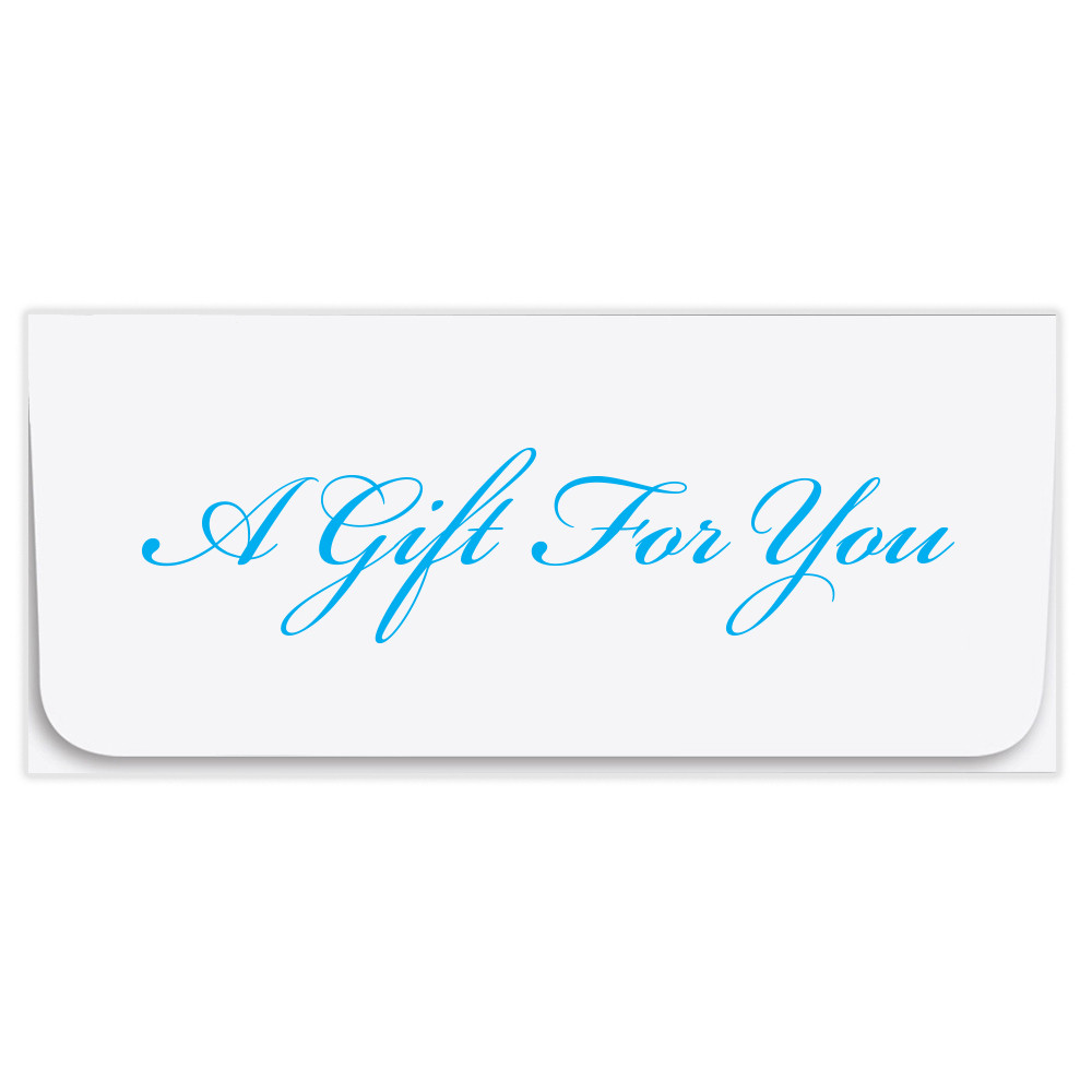 Currency Gift Envelopes - A Gift For You - Blue Script 