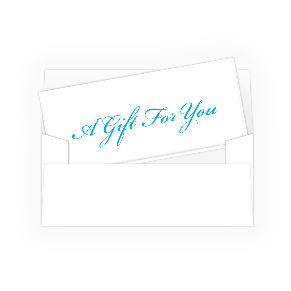 Gift Envelopes - A Gift For You - Blue Script - 250 inners/250 outers