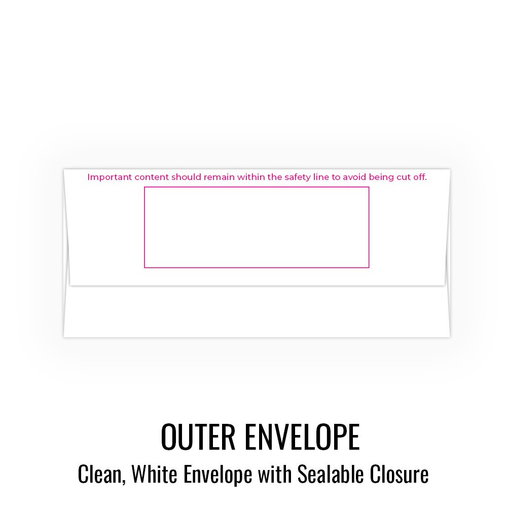 Currency Gift Envelope - Elegant Congratulations - Full Color Design - Ready-to-Ship outer