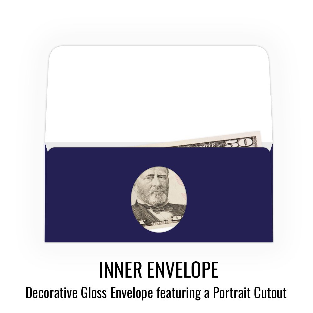 Currency Gift Envelope - Winter is Here - Full Color Design - Ready-to-Ship inner