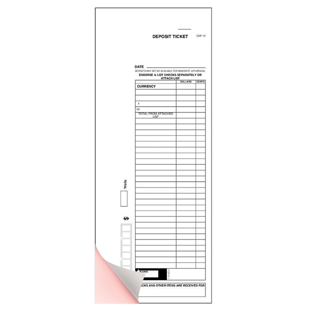 Deposit Slips - Design 10