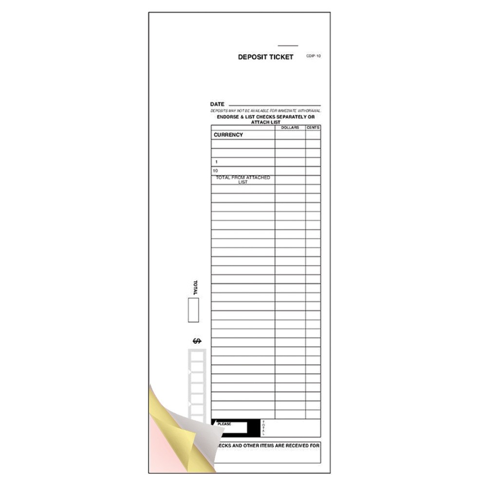 Deposit Slips - Design 10