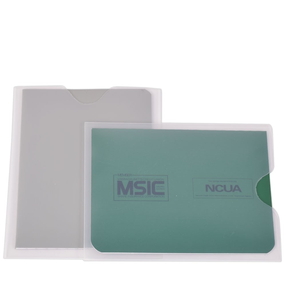 Clear Passbook Cover - 3-3/4W x 5-1/4H x .008 Gauge