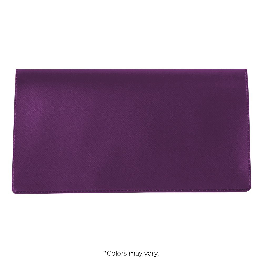 Standard vinyl checkbook cover - purple 