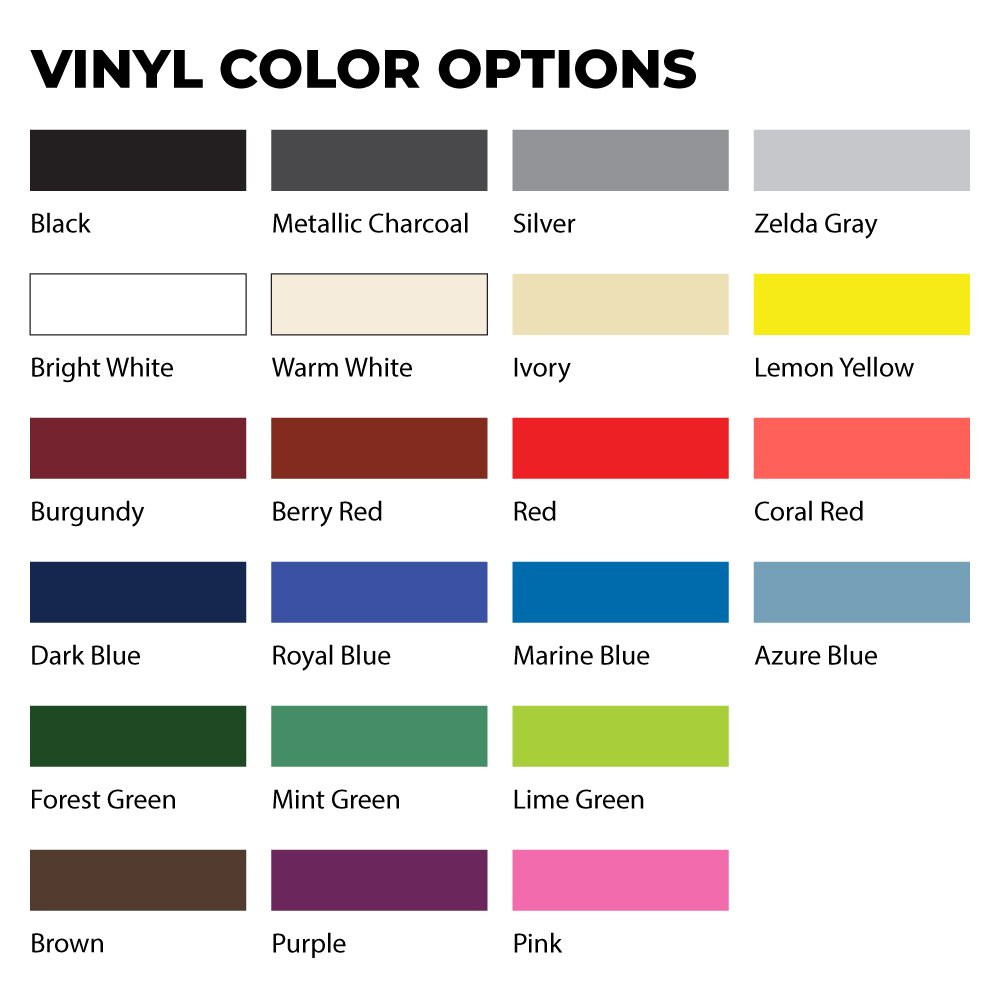 Vinyl checkbook covers - color options 