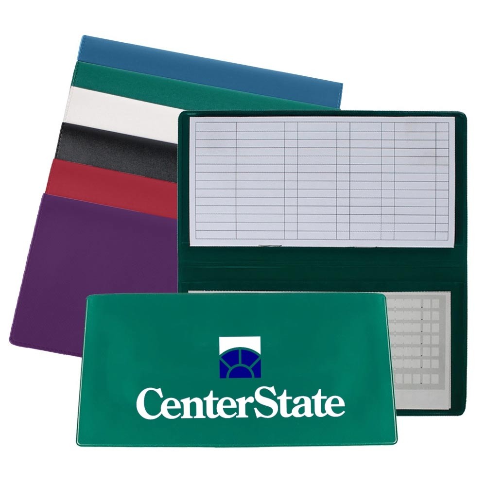 Vinyl Savings Register Covers w/ 2-Color Imprint