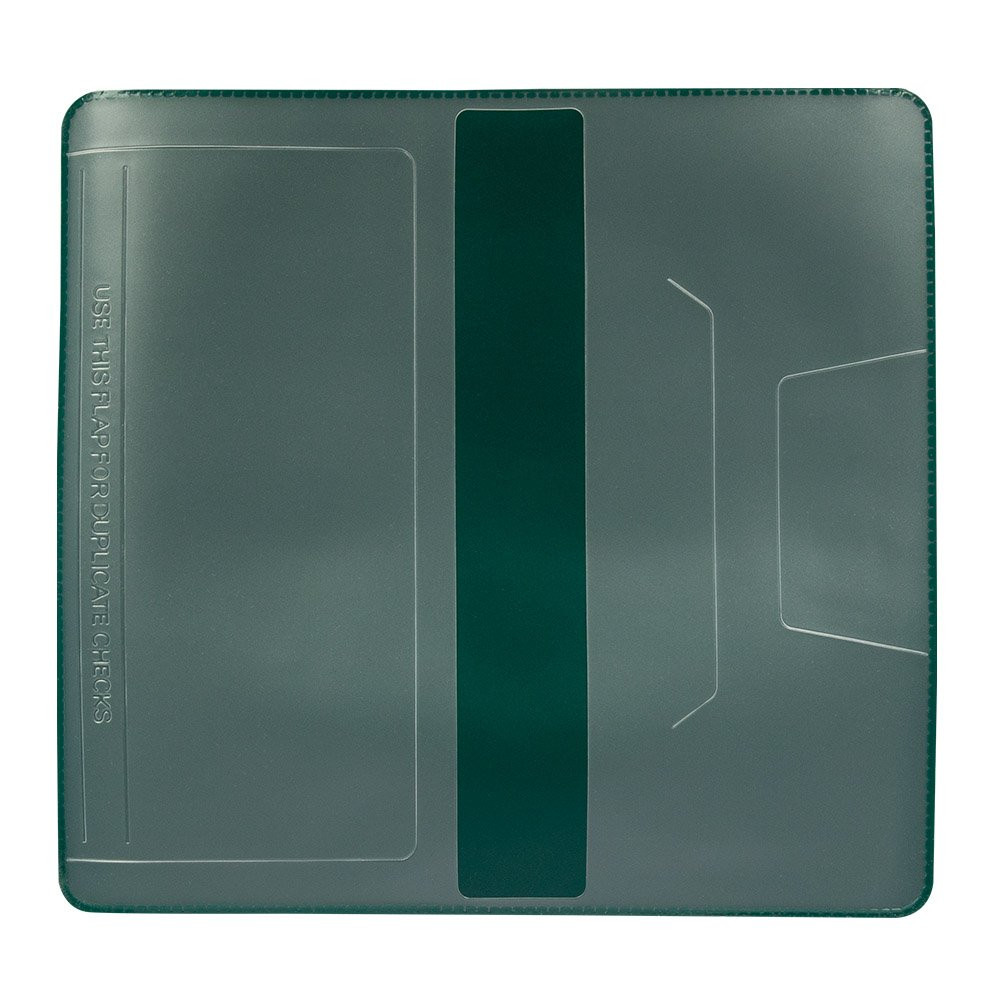 Open view of the Custom 1C Imprinted Vinyl Checkbook Covers