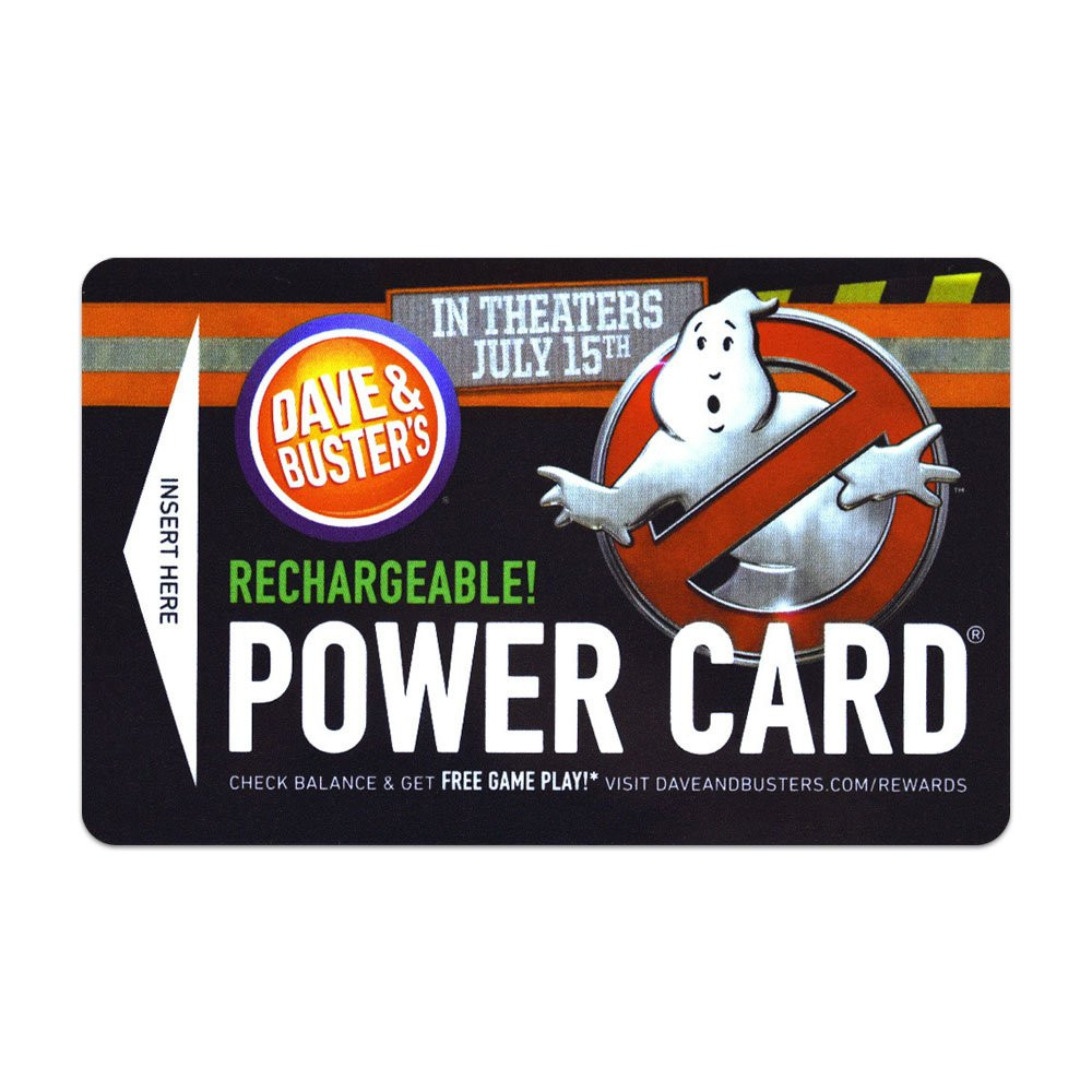 Consumer Reward Cards - Dave and Buster's 