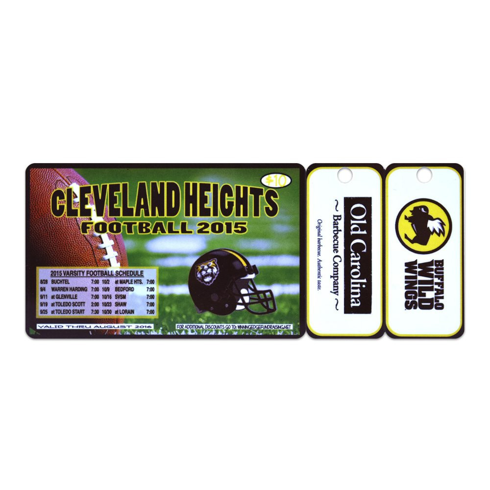 Consumer Reward Cards - Cleveland Heights Football 2015 