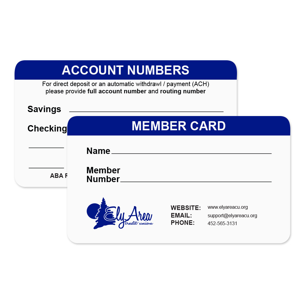 2-Sided Membership Identification Card - Made to Order - relex blue 