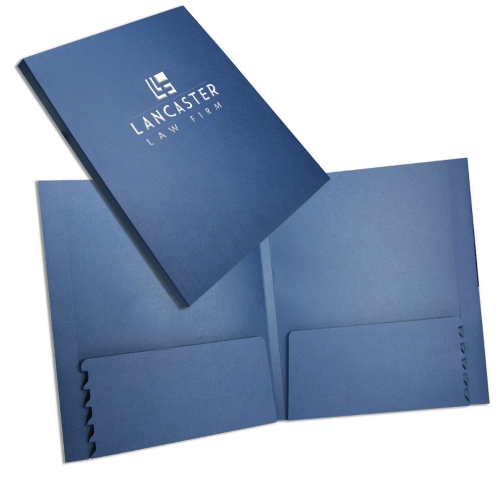 Capacity Folder w/ Expandable Pockets - 9-7/8W x 11-3/4H - Foil Stamp or Emboss