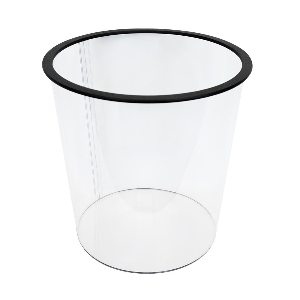 8 Gallon Medium Clear Trash Can empty