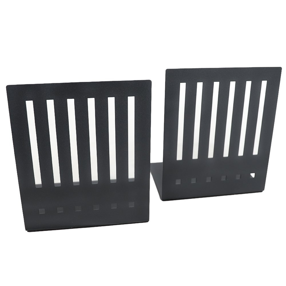 STEELMASTER 6" Heavy Duty Metal Bookends back view