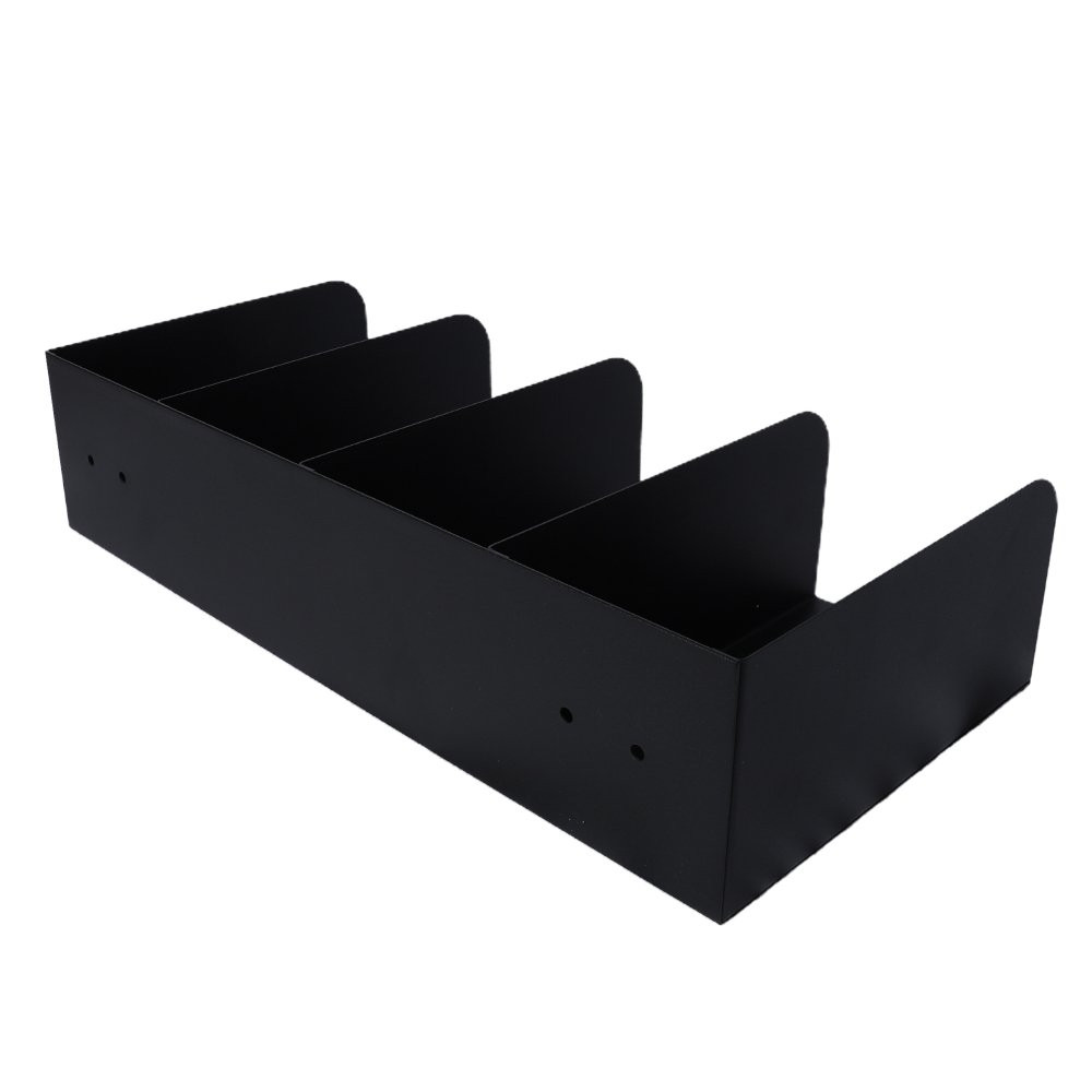 STEELMASTER® Check Separator - 4 Pocket - Black back view