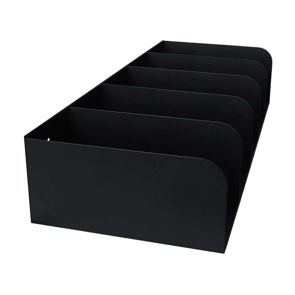 STEELMASTER® Check Separator - 5 Pocket - Black angled view