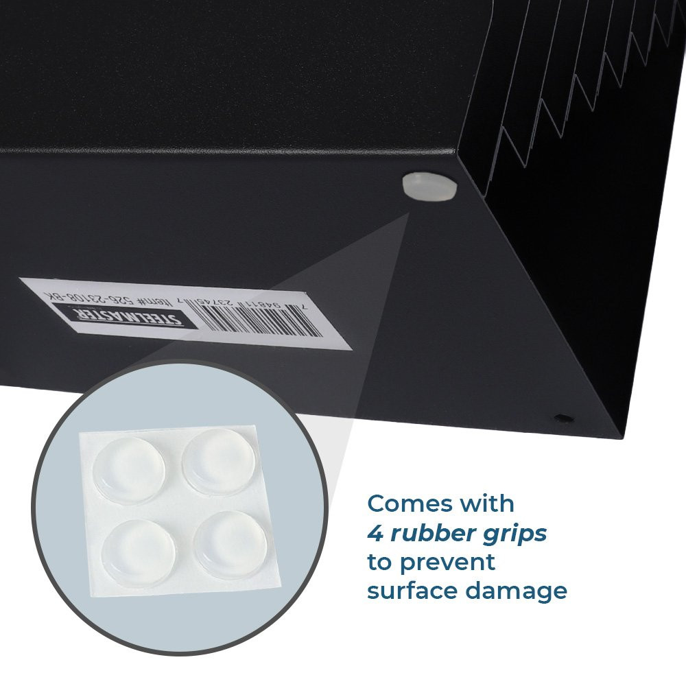 STEELMASTER® Cashier Pad Rack - 8 Slot File & Desk Organizer info