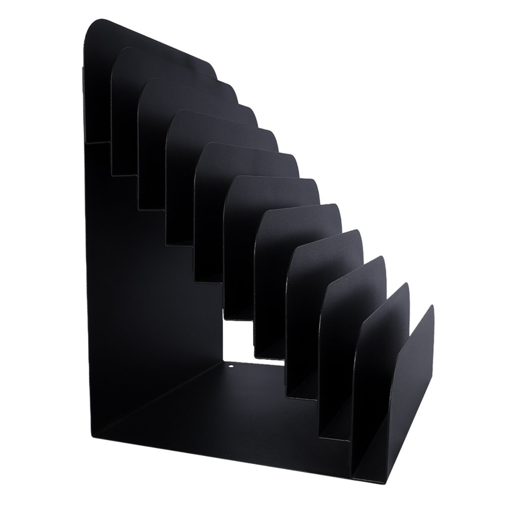 STEELMASTER® Cashier Pad Rack 10 Slot File & Desk Organizer side view empty