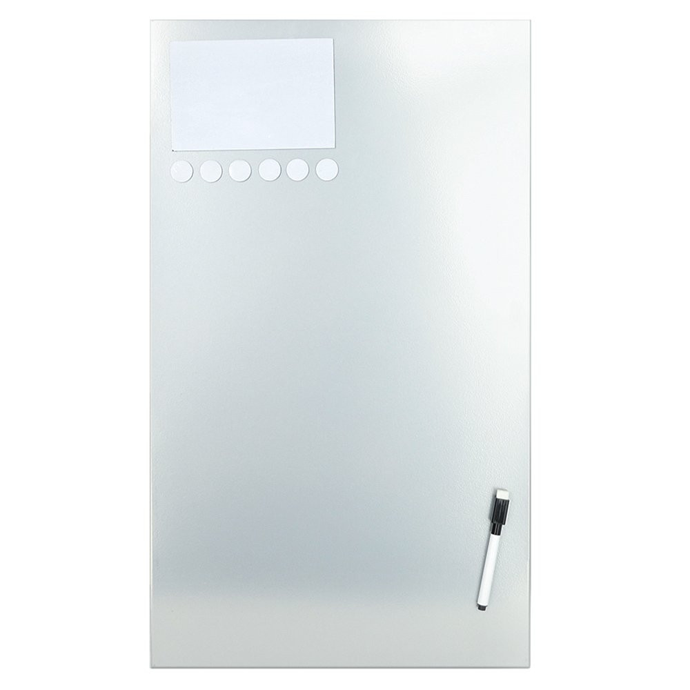 STEELMASTER Magnetic Bulletin Board - Silver - 24 x 14 vertical