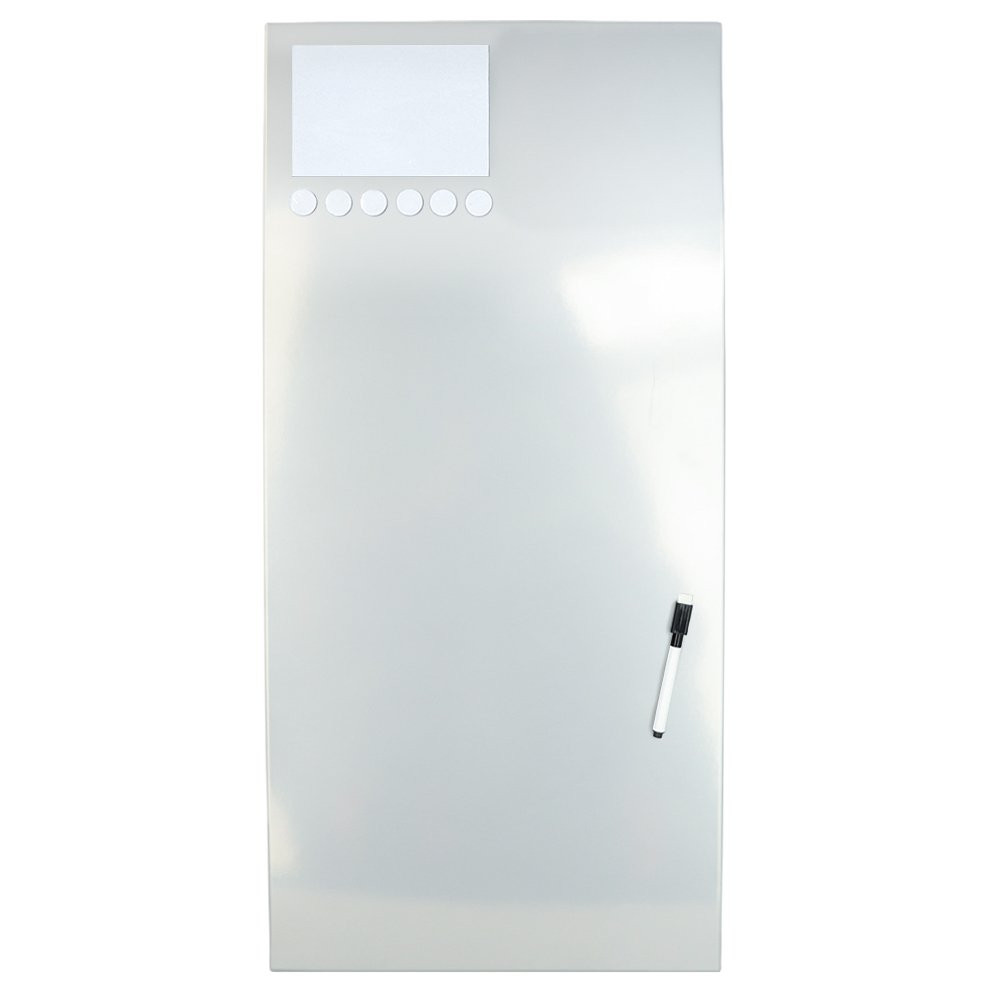 STEELMASTER Magnetic Bulletin Board - Silver - 30 x 14 horizontal