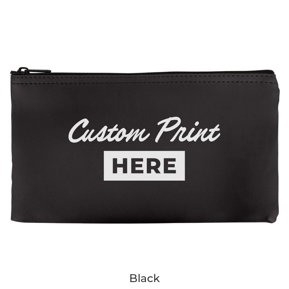 Vinyl Zipper Money Bag - 1-Color Imprinted - 11W x 6H - Quick Ship