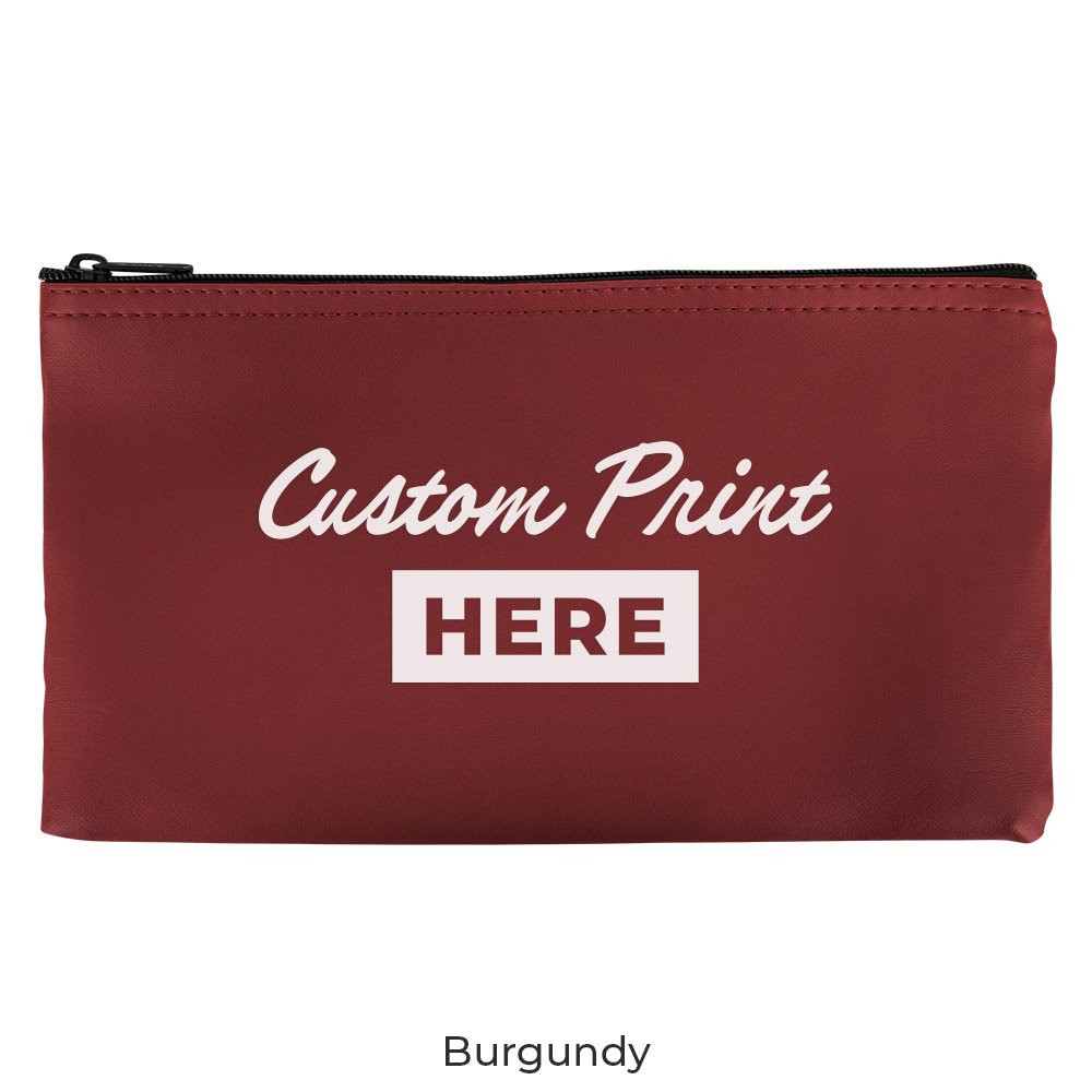 Vinyl Zipper Money Bag - 1-Color Imprinted - 11W x 6H - Quick Ship