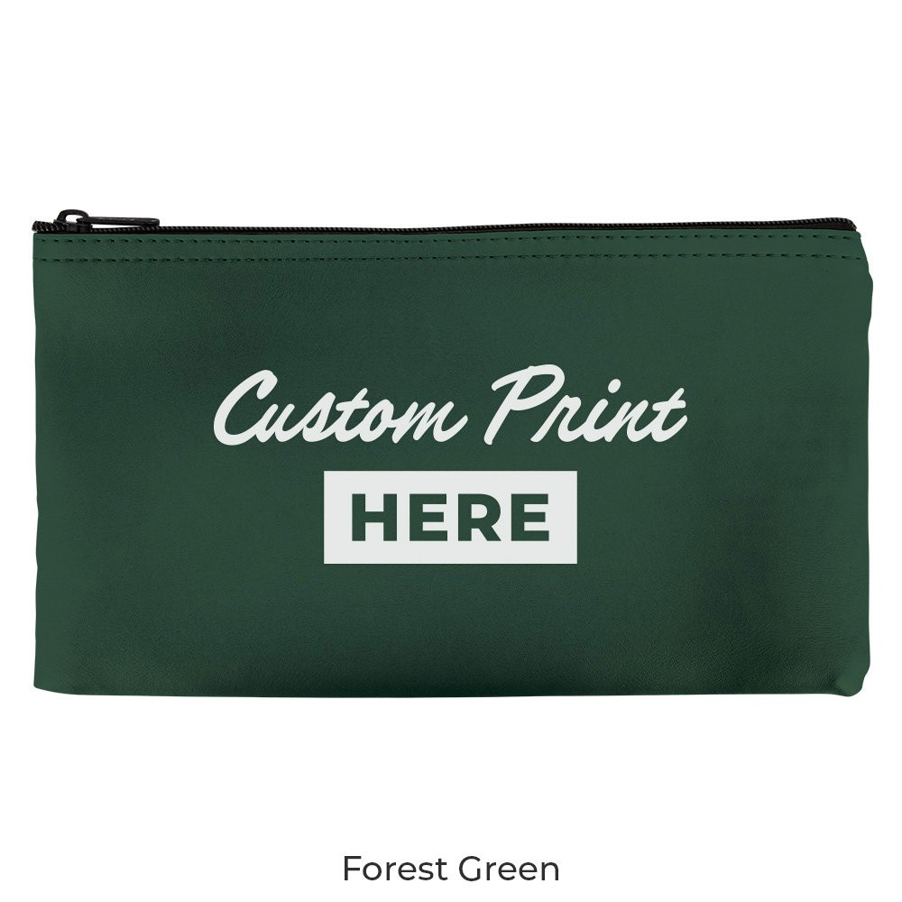 Vinyl Zipper Money Bag - 1-Color Imprinted - 11W x 6H - Quick Ship
