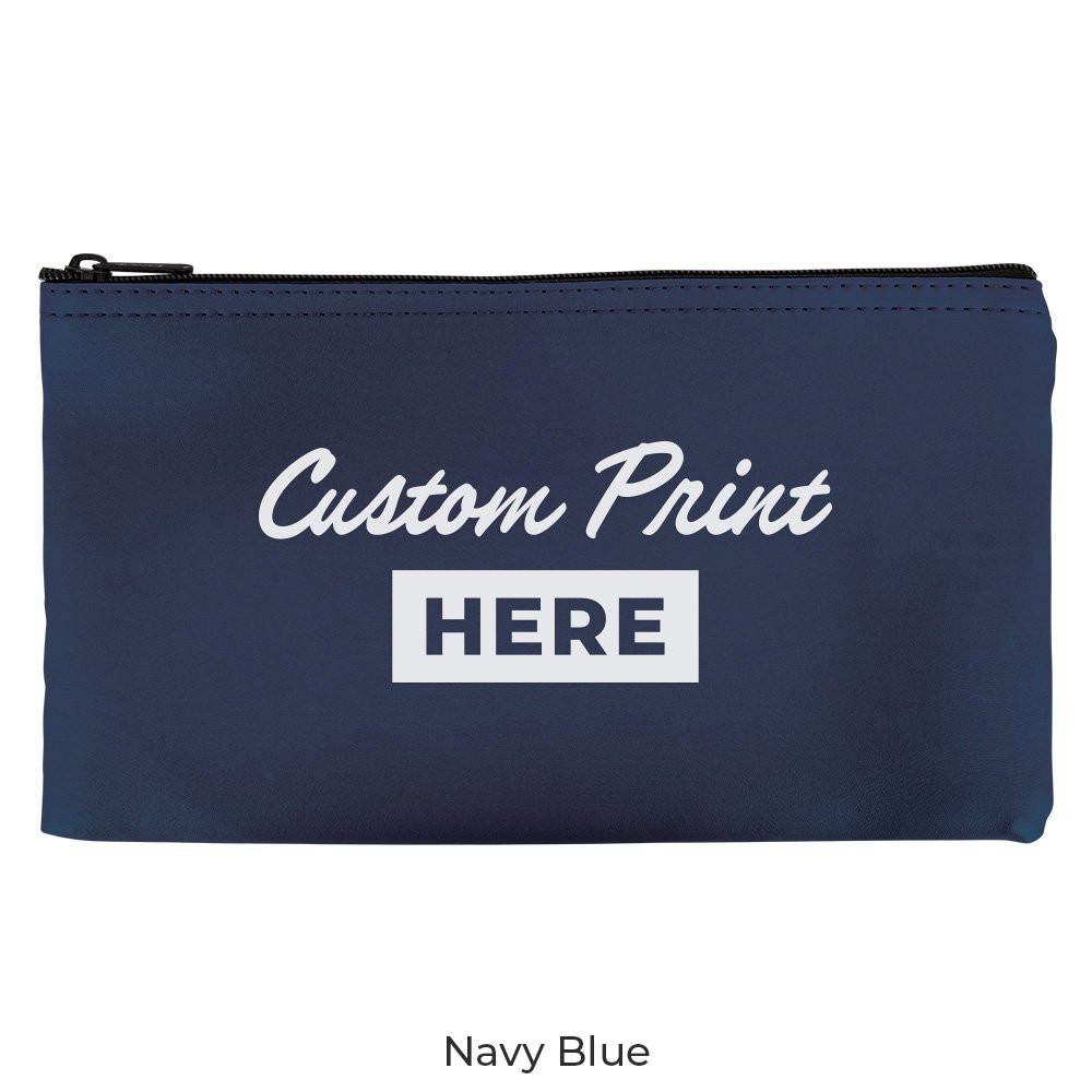 Vinyl Zipper Money Bag - 1-Color Imprinted - 11W x 6H - Quick Ship